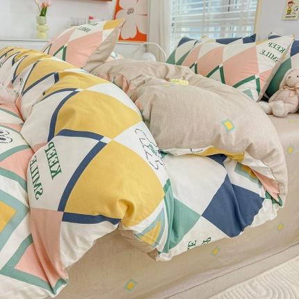 N先生2025全棉13372卡通小清新系列四件套（提供买家秀）趣味兔兔