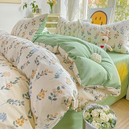 N先生 2025全棉13372卡通小清新系列四件套（提供买家秀）花语