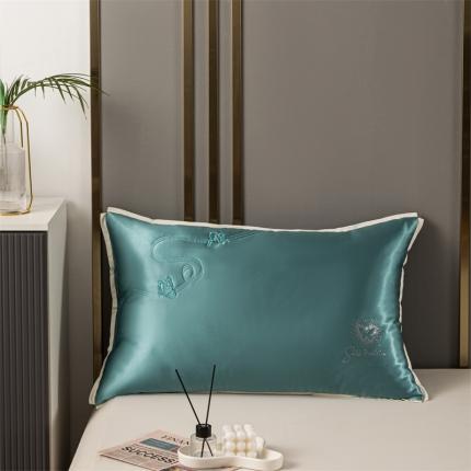 91家纺网 家纺一手货源 找家纺 (总) 其乐 2023新款真丝绣花蛋白枕头枕芯超30天不退不换 