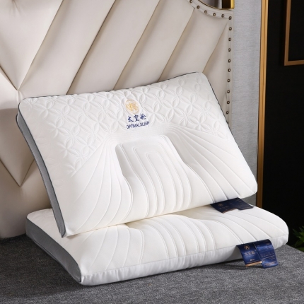 91家纺网 家纺一手货源 找家纺 （总）拾光枕芯 2023新款全棉太空舱乳胶枕护颈枕枕头