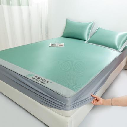 91家纺网 家纺一手货源 找家纺 （总）春晓 2024新款A类绣花抗菌冰丝席