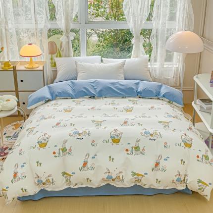 91家纺网 家纺一手货源 找家纺 （总）金鑫汇 2022新款喷气全棉被套