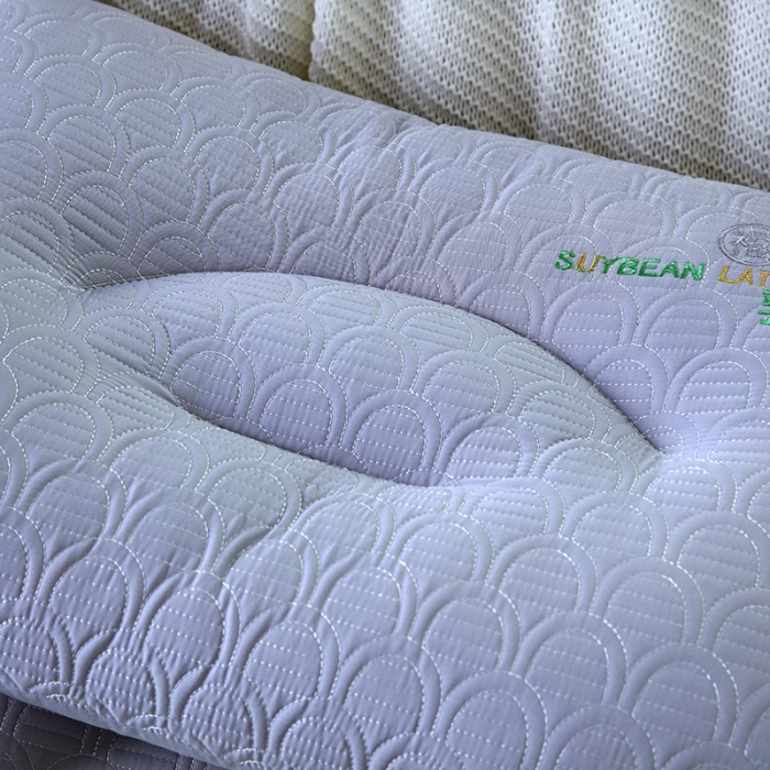 91家纺网 家纺一手货源 找家纺 拾光 2023新款立体乳胶福豆柔软云感枕芯 紫色