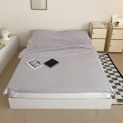 91家纺网 家纺一手货源 找家纺 Mr.pig猪先生水洗棉 2023新款纯色隔脏睡袋 睡袋-薇薇紫