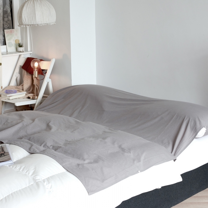 91家纺网 家纺一手货源 找家纺 Mr.pig猪先生水洗棉 2023新款纯色隔脏睡袋 睡袋-水貂灰