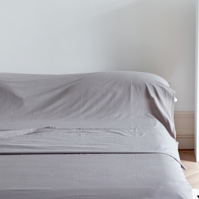 91家纺网 家纺一手货源 找家纺 Mr.pig猪先生水洗棉 2023新款纯色隔脏睡袋 睡袋-水貂灰