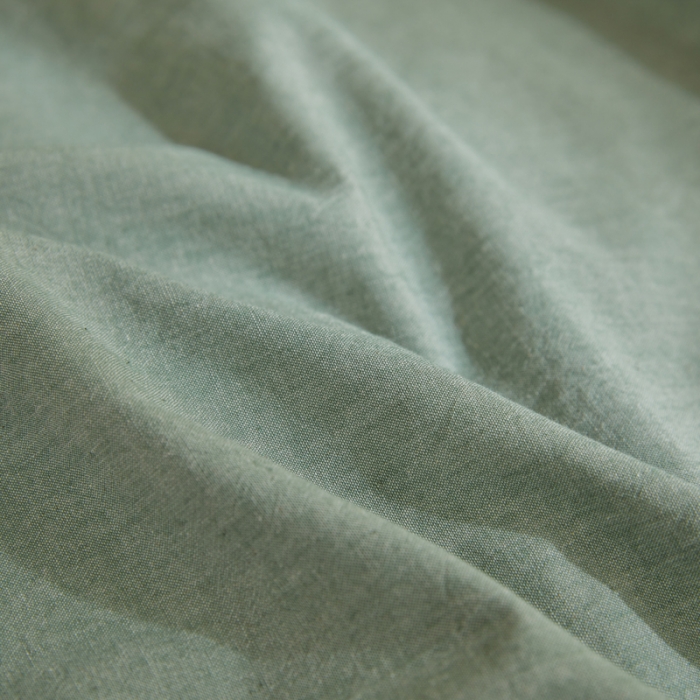 91家纺网 家纺一手货源 找家纺 柠萌 A类全棉色织水洗棉简约条纹格子学生季宿舍上下铺三件套 一抹绿