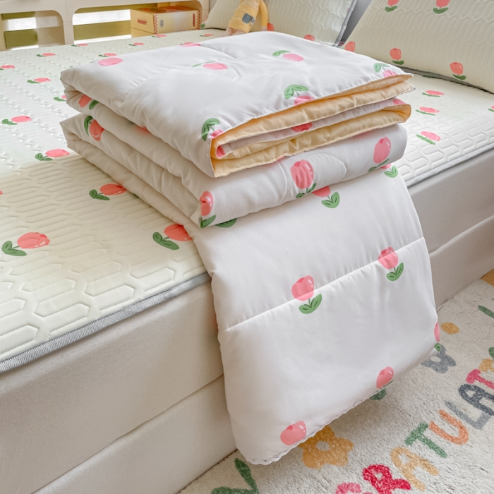 91家纺网 家纺一手货源 找家纺 （总）慕尚 2025新款乳胶凉席水洗棉夏被三件套四件套