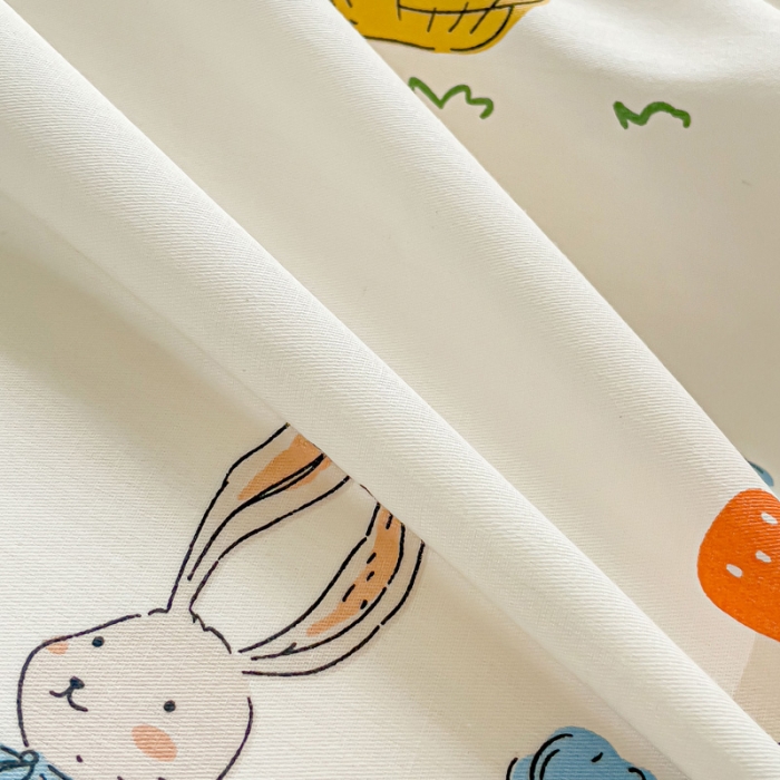 91家纺网 家纺一手货源 找家纺 金鑫汇 2023新花型上市喷气面料全棉四件套 收获满满-蓝色