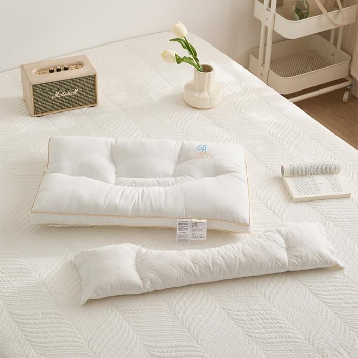 91家纺网 家纺一手货源 找家纺 2023颈氧多功能可拆卸乳胶颗粒颈椎枕芯 单人护颈枕头单只装