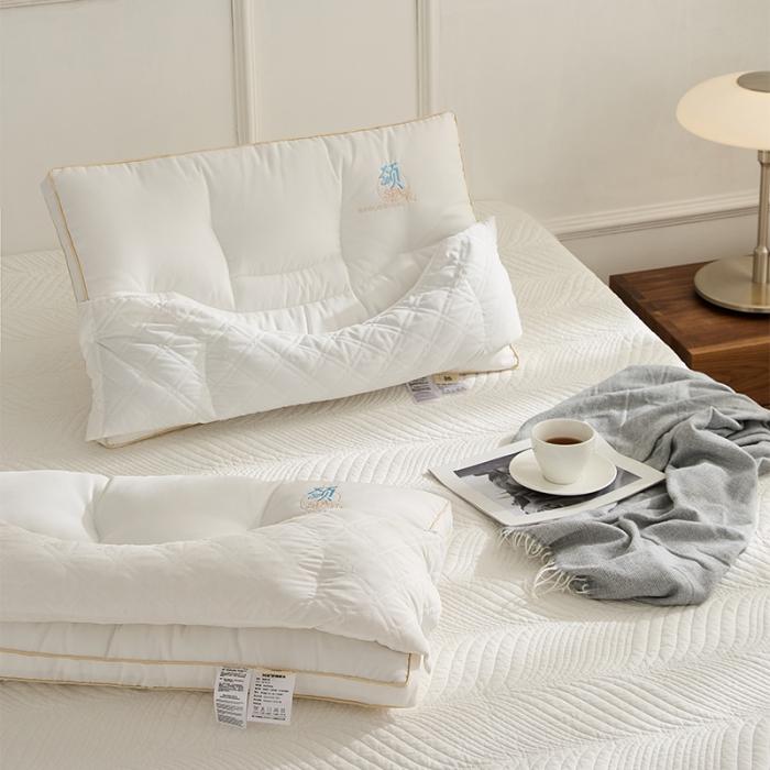 91家纺网 家纺一手货源 找家纺 2023颈氧多功能可拆卸乳胶颗粒颈椎枕芯 单人护颈枕头单只装