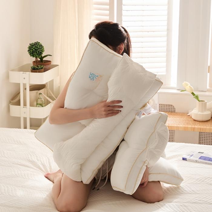 91家纺网 家纺一手货源 找家纺 2023颈氧多功能可拆卸乳胶颗粒颈椎枕芯 单人护颈枕头单只装