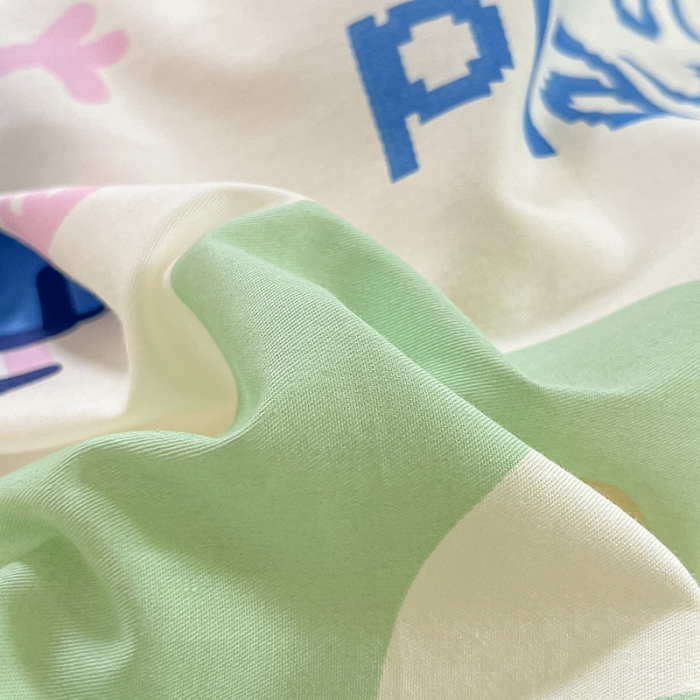 91家纺网 家纺一手货源 找家纺 金爱家 2023新款小猪佩奇正版授权纯棉印花系列四件套 小猪佩奇-字母佩奇