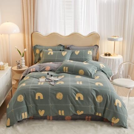 91家纺网 家纺一手货源 找家纺 （总）金纱玉纺家纺 2024新款加厚AB版四件套