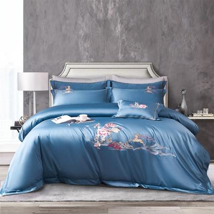 91家纺网 家纺一手货源 找家纺 （总）博之洋 2025新款长绒棉居家款轻奢生活系列四件套