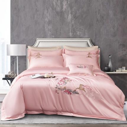 91家纺网 家纺一手货源 找家纺 （总）博之洋 2025新款长绒棉居家款轻奢生活系列四件套