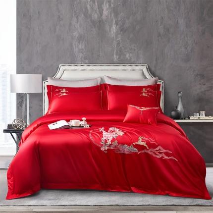 91家纺网 家纺一手货源 找家纺 （总）博之洋 2025新款长绒棉居家款轻奢生活系列四件套