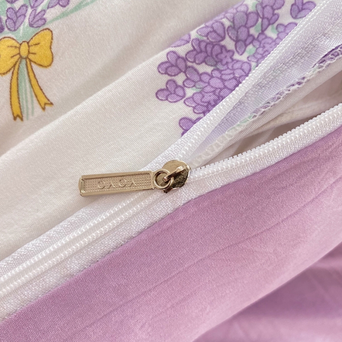 91家纺网 家纺一手货源 找家纺 慕尚家纺 2025新款A类超柔双层水洗四件套 花儿与兔