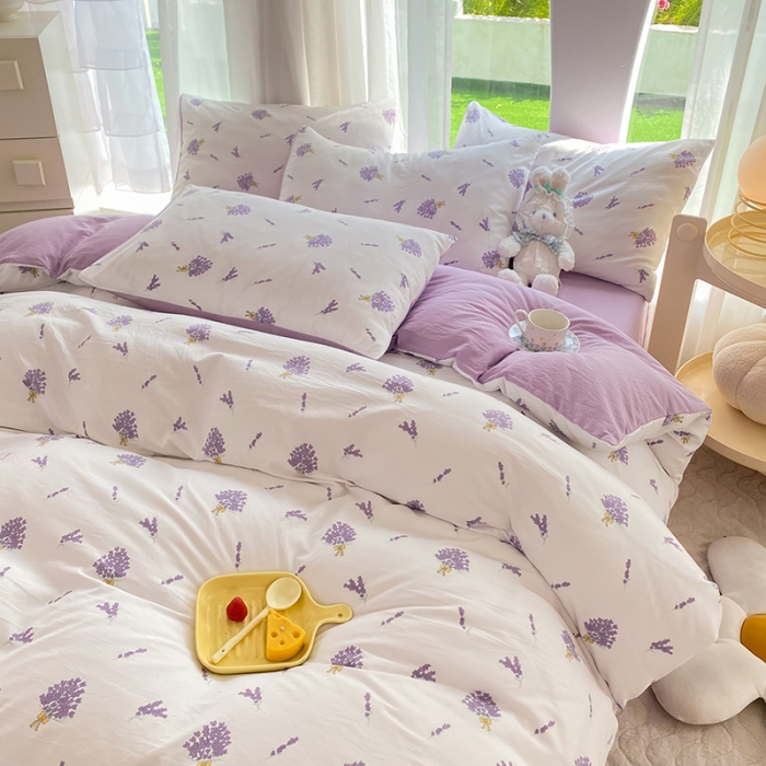 91家纺网 家纺一手货源 找家纺 慕尚家纺 2025新款A类超柔双层水洗四件套 及风情