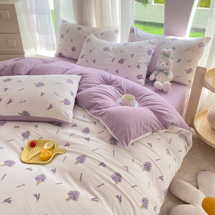 91家纺网 家纺一手货源 找家纺 慕尚家纺 2025新款A类超柔双层水洗四件套 及风情