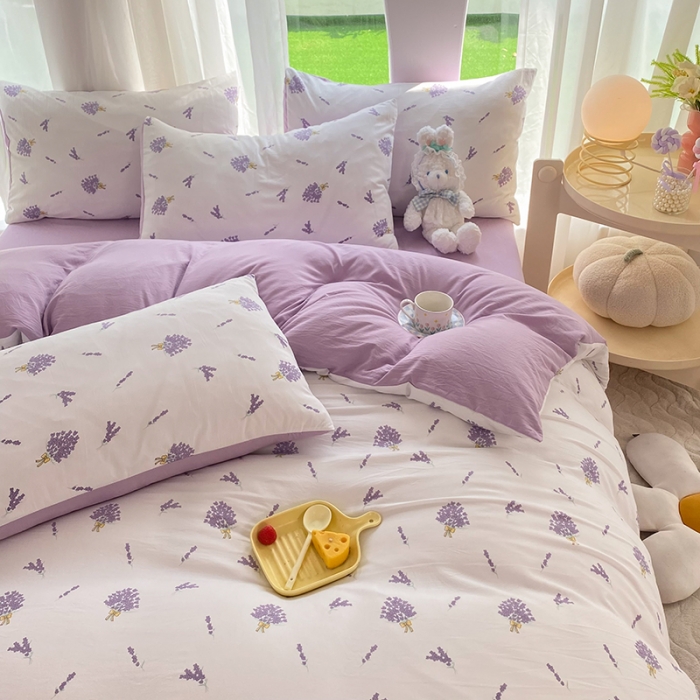 91家纺网 家纺一手货源 找家纺 慕尚家纺 2025新款A类超柔双层水洗四件套 及风情