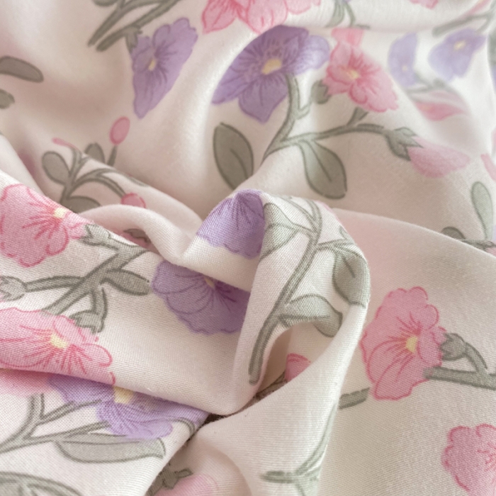 91家纺网 家纺一手货源 找家纺 慕尚家纺 2025新款A类超柔双层水洗四件套 尽相思