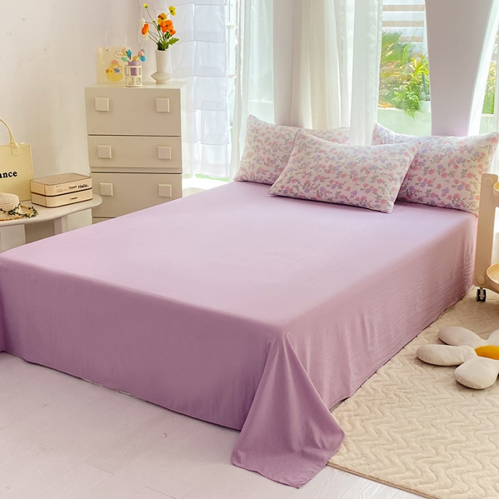 91家纺网 家纺一手货源 找家纺 慕尚家纺 2025新款A类超柔双层水洗四件套 尽相思