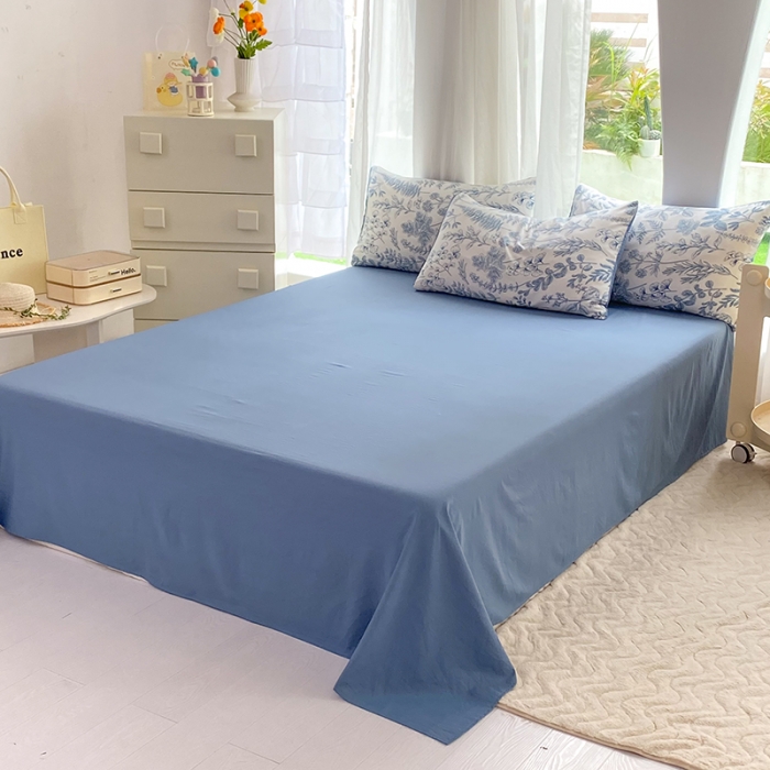 91家纺网 家纺一手货源 找家纺 慕尚家纺 2025新款A类超柔双层水洗四件套 兰花草