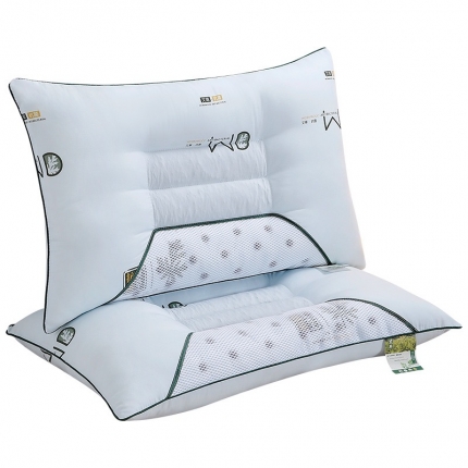 91家纺网 家纺一手货源 找家纺 （总）拾光枕芯 2023新款冰豆豆凉感科技护颈枕透气睡眠枕芯