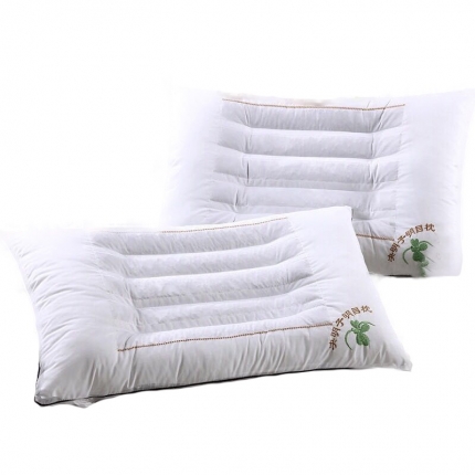 91家纺网 家纺一手货源 找家纺 拾光枕芯 全棉磁疗决明子护颈椎草本枕头成人枕芯