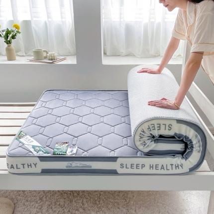 91家纺网 家纺一手货源 找家纺 （总）张先生2024牛奶丝针织立体乳胶记忆海绵床垫-学生床