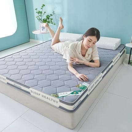 91家纺网 家纺一手货源 找家纺 张先生2024牛奶丝针织硬质棉立体乳胶床垫-成人大床 星空灰