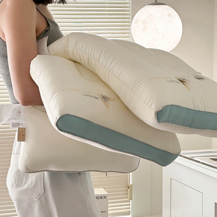 91家纺网 家纺一手货源 找家纺 （总）伟邦枕芯 2023新款蚕丝蛋白护颈枕