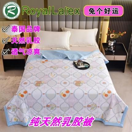 91家纺网 家纺一手货源 找家纺 （总）皇家乳胶体验馆 2023新款皇家三代水洗棉3D印花乳胶被