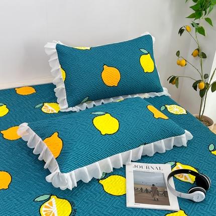 91家纺网 家纺一手货源 找家纺 总 梦舒羽2025新款夹棉花边双人枕套单人加厚短款枕芯套