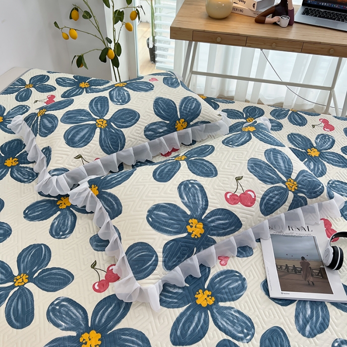 91家纺网 家纺一手货源 找家纺 总 梦舒羽2025新款夹棉花边双人枕套单人加厚短款枕芯套