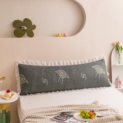 91家纺网 家纺一手货源 找家纺 总 梦舒羽2025新款夹棉花边双人枕套单人加厚长款枕芯套