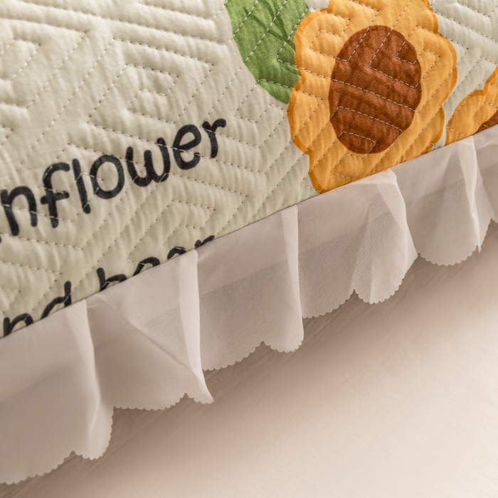 91家纺网 家纺一手货源 找家纺 总 梦舒羽2025新款夹棉花边双人枕套单人加厚长款枕芯套