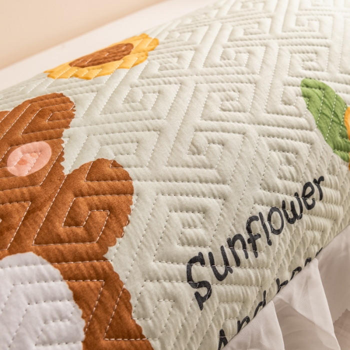 91家纺网 家纺一手货源 找家纺 总 梦舒羽2025新款夹棉花边双人枕套单人加厚长款枕芯套