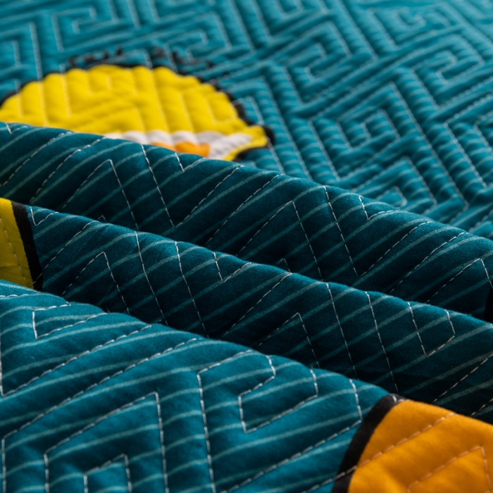 91家纺网 家纺一手货源 找家纺 梦舒羽2025新款夹棉花边双人枕套单人加厚长款枕芯套 翠绿色