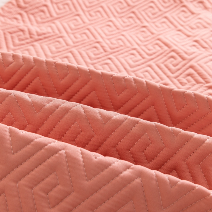 91家纺网 家纺一手货源 找家纺 梦舒羽2025新款夹棉花边双人枕套单人加厚长款枕芯套 豆沙