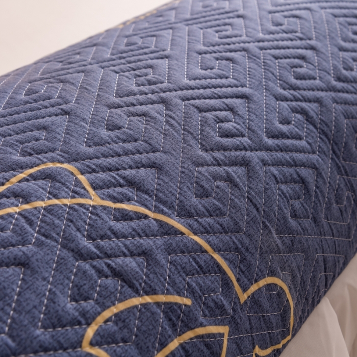 91家纺网 家纺一手货源 找家纺 梦舒羽2025新款夹棉花边双人枕套单人加厚长款枕芯套 海豚湾