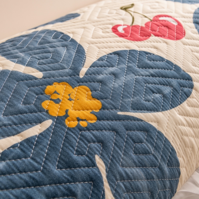 91家纺网 家纺一手货源 找家纺 梦舒羽2025新款夹棉花边双人枕套单人加厚长款枕芯套 梦露花园