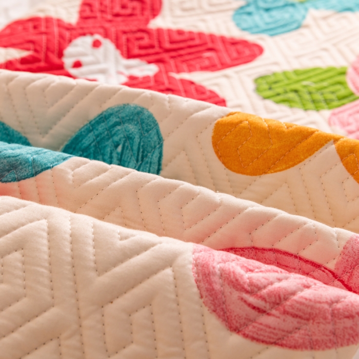 91家纺网 家纺一手货源 找家纺 梦舒羽2025新款夹棉花边双人枕套单人加厚长款枕芯套 南国春色