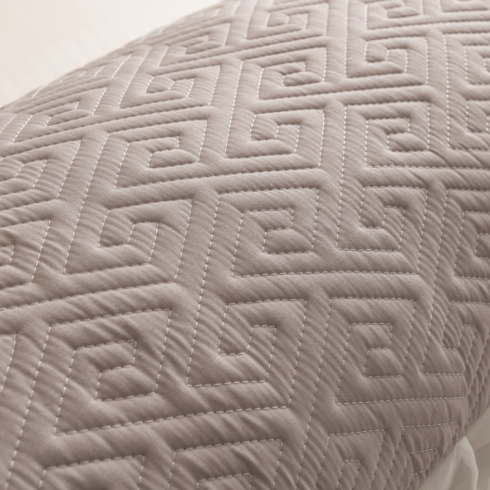 91家纺网 家纺一手货源 找家纺 梦舒羽2025新款夹棉花边双人枕套单人加厚长款枕芯套 浅灰