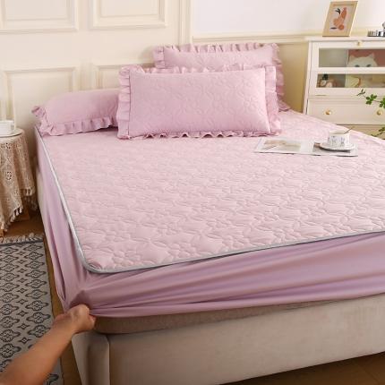 91家纺网 家纺一手货源 找家纺 （总）源梦家纺 2025新款清新雅致A类夹棉大豆棉-床笠