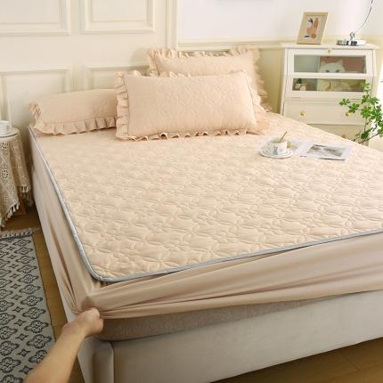 91家纺网 家纺一手货源 找家纺 （总）源梦家纺 2025新款清新雅致A类夹棉大豆棉-床笠