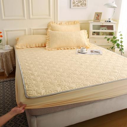 91家纺网 家纺一手货源 找家纺 （总）源梦家纺 2025新款清新雅致A类夹棉大豆棉-床笠