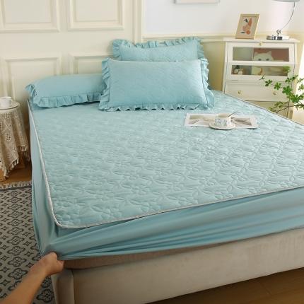 91家纺网 家纺一手货源 找家纺 （总）源梦家纺 2025新款清新雅致A类夹棉大豆棉-床笠