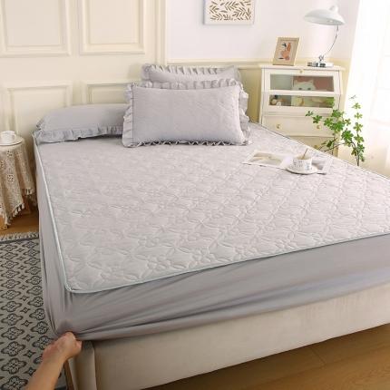 91家纺网 家纺一手货源 找家纺 （总）源梦家纺 2025新款清新雅致A类夹棉大豆棉-床笠